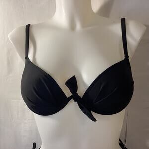4189 NWT Bikini Bay Black Underwire Cup Size Top Size 8